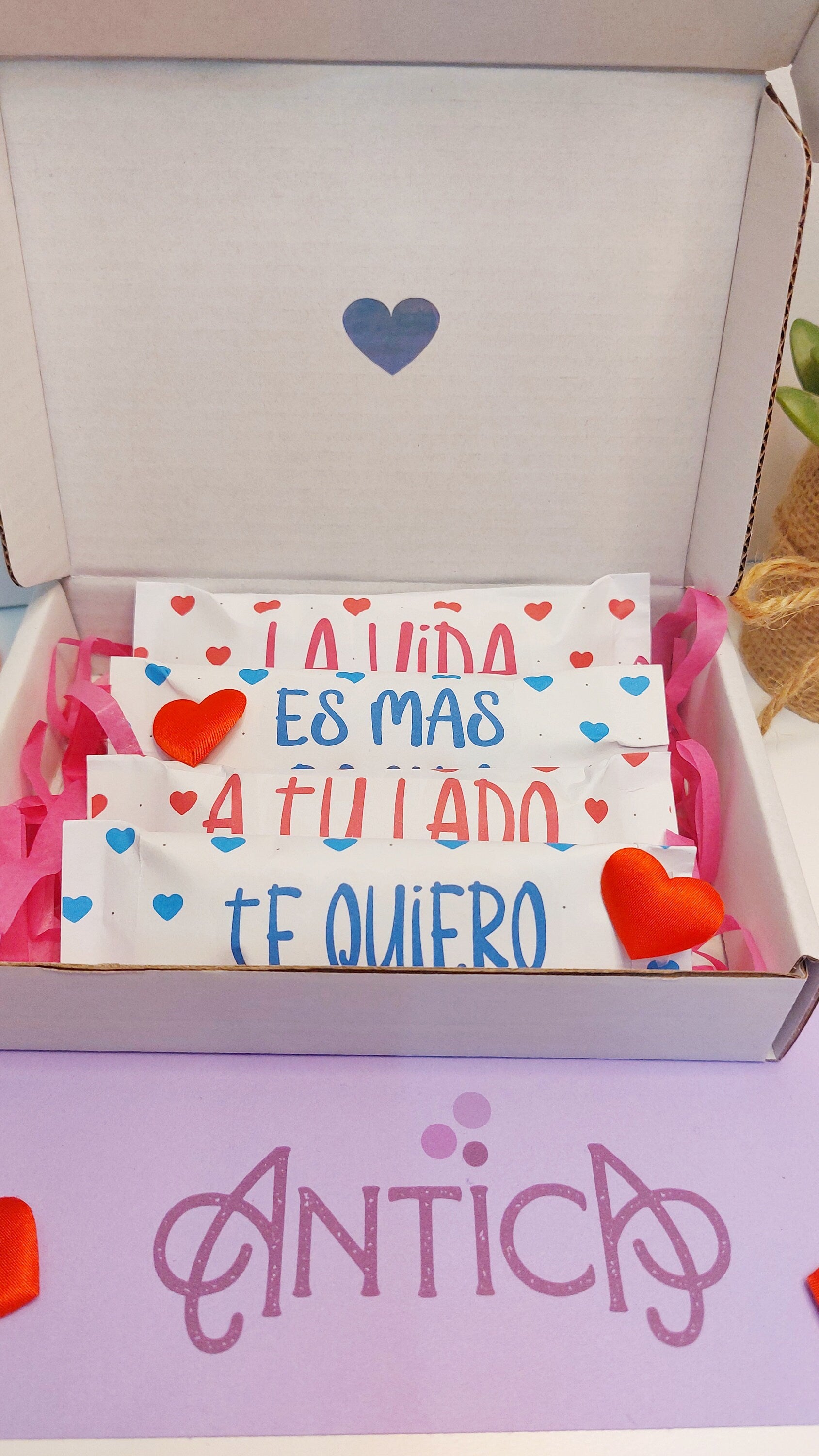 Caja Chocolatinas con Frase