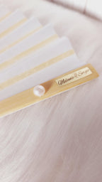 Abanico de boda personalizado