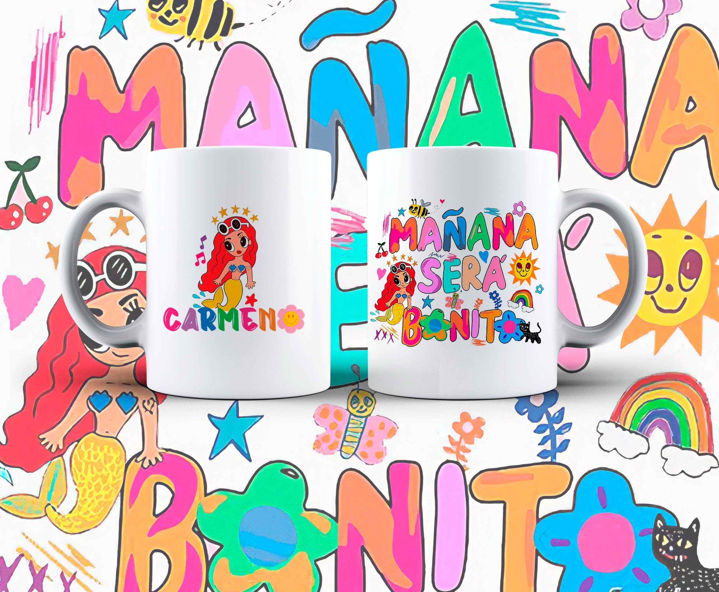 Karol G Taza Personalizada Mañana será bonito