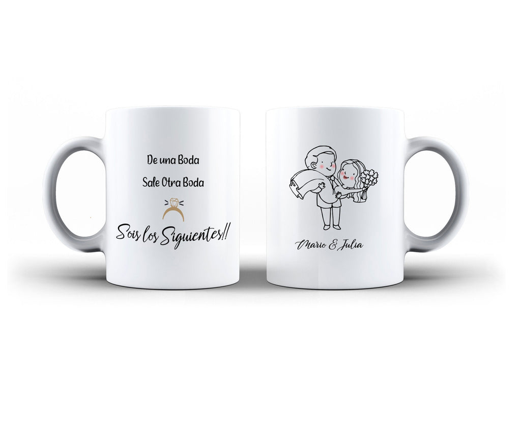 Taza regalo para los siguientes en casarse