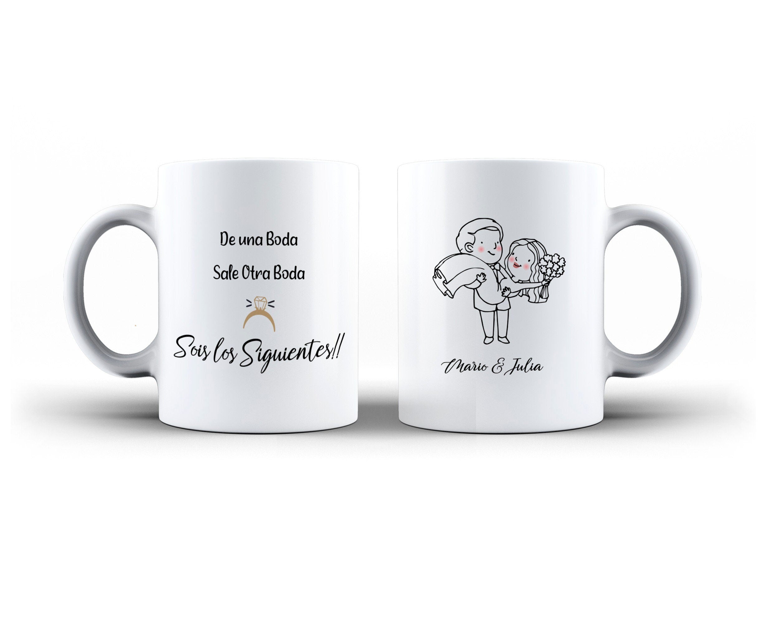 Taza regalo para los siguientes en casarse