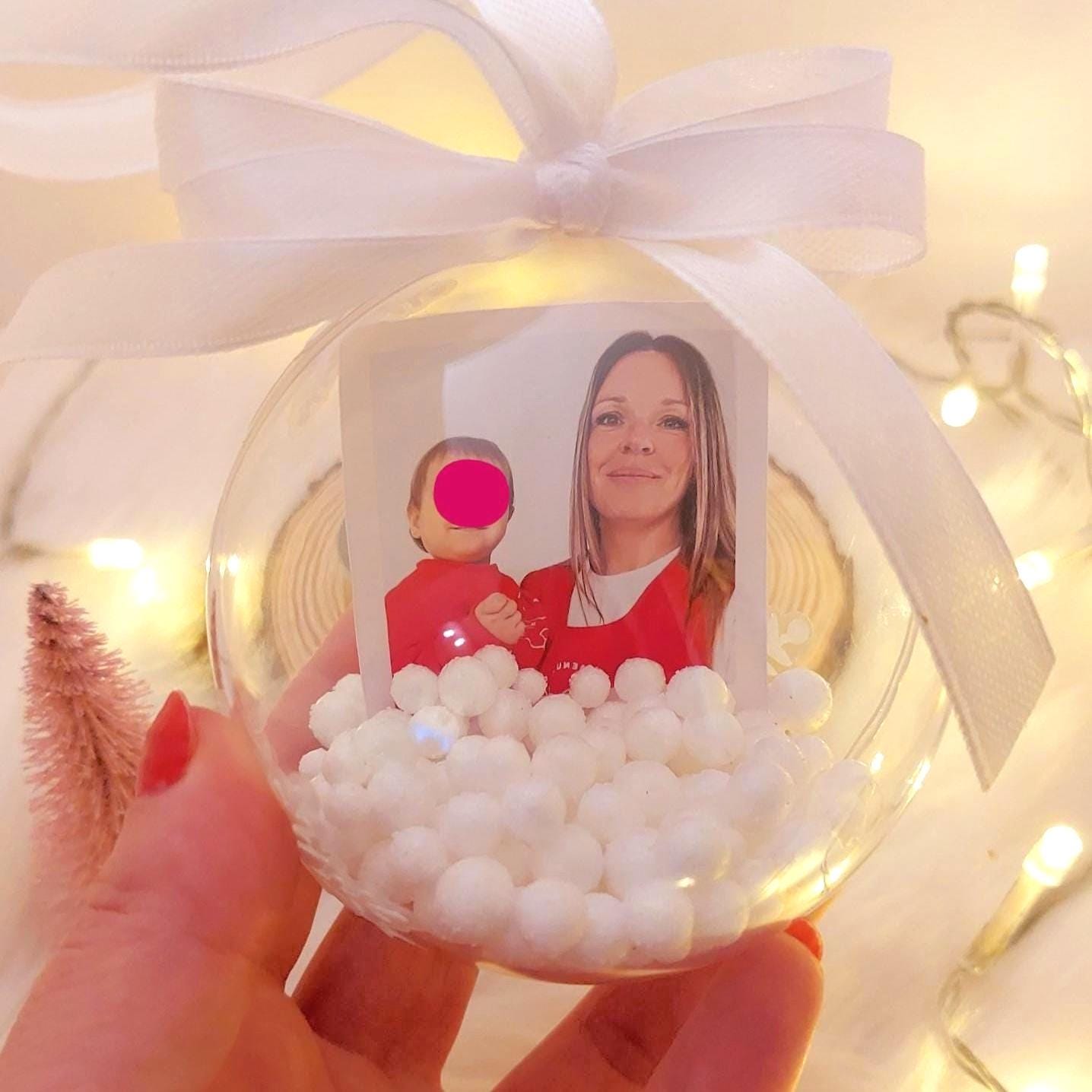 Bola de navidad personalizada con fotografía