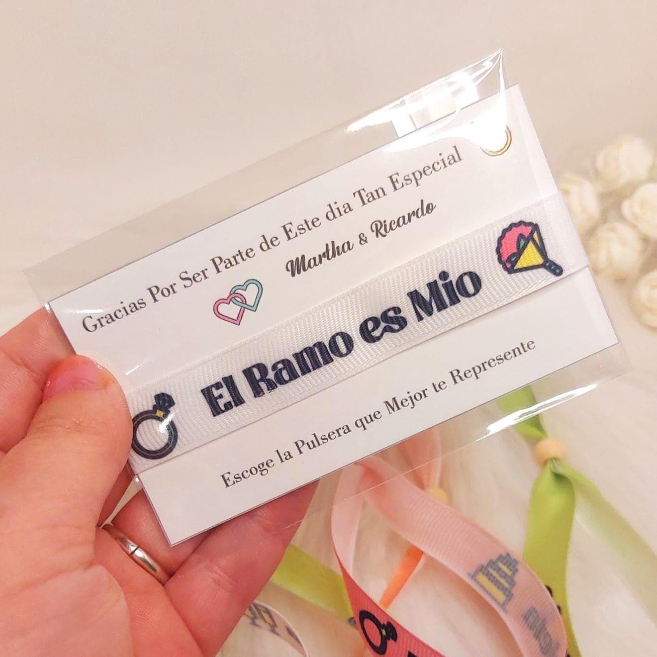 Pulseras + Tarjeta Personalizadas