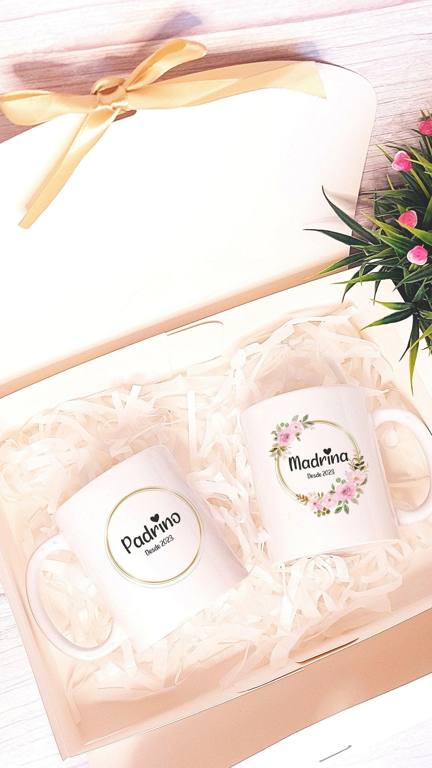 Pack de Tazas Personalizadas para Padrinos