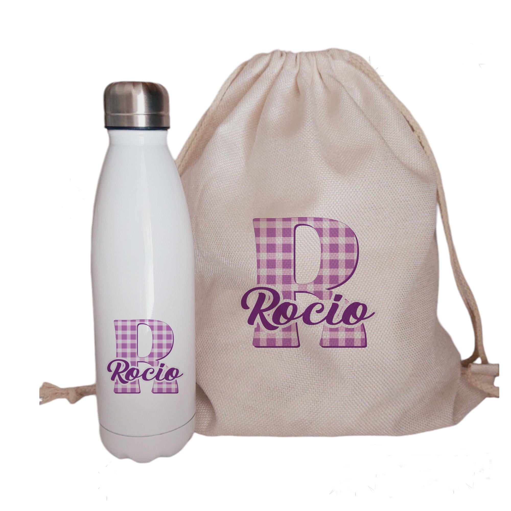 Mochila y Botella personalizada