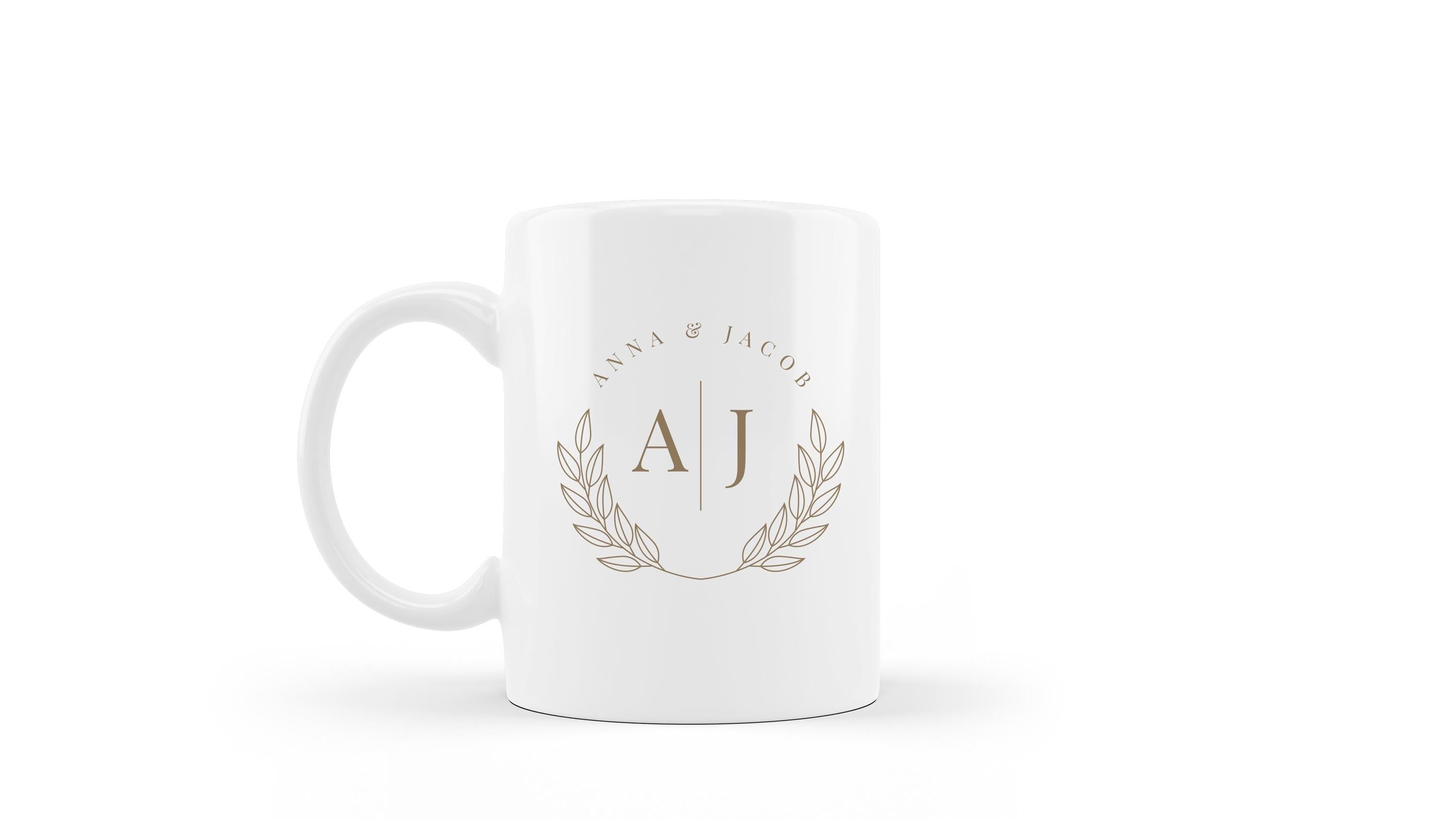 Taza recuerdo de boda