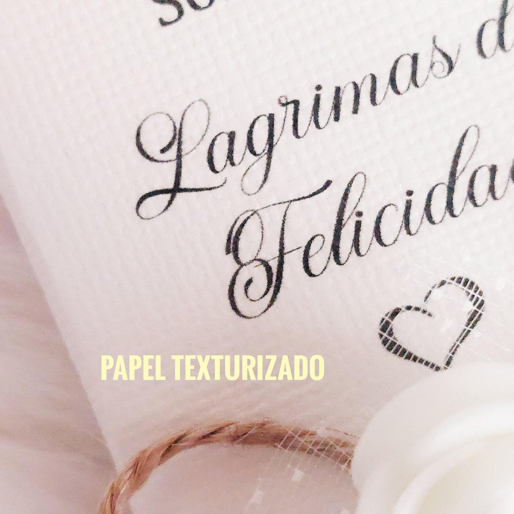 Pañuelos “Lágrimas de Felicidad” personalizados