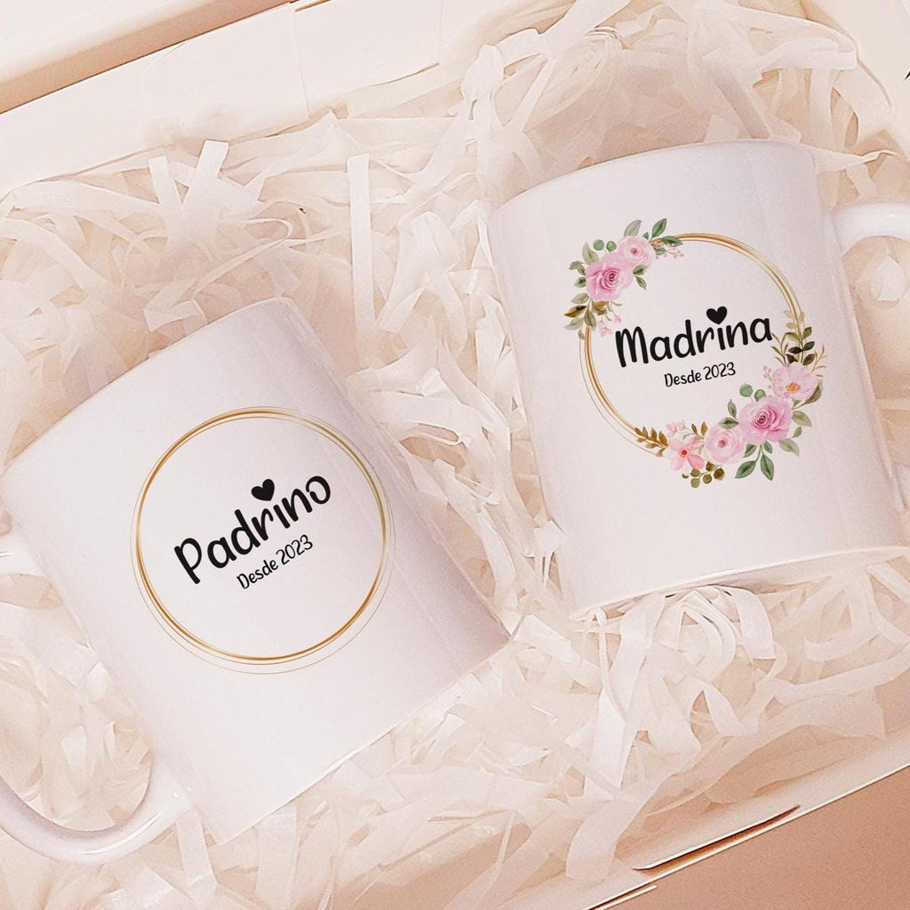 Pack de Tazas Personalizadas para Padrinos