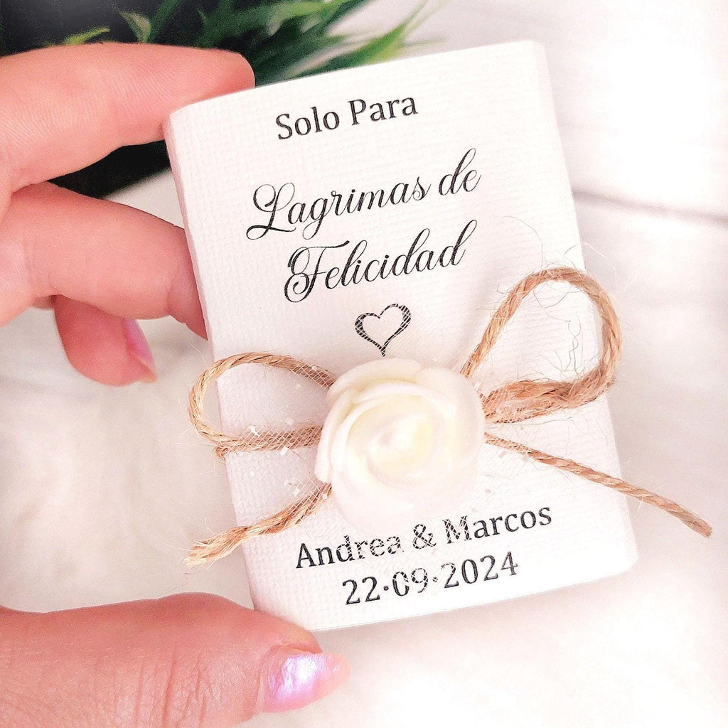 Pañuelos “Lágrimas de Felicidad” personalizados