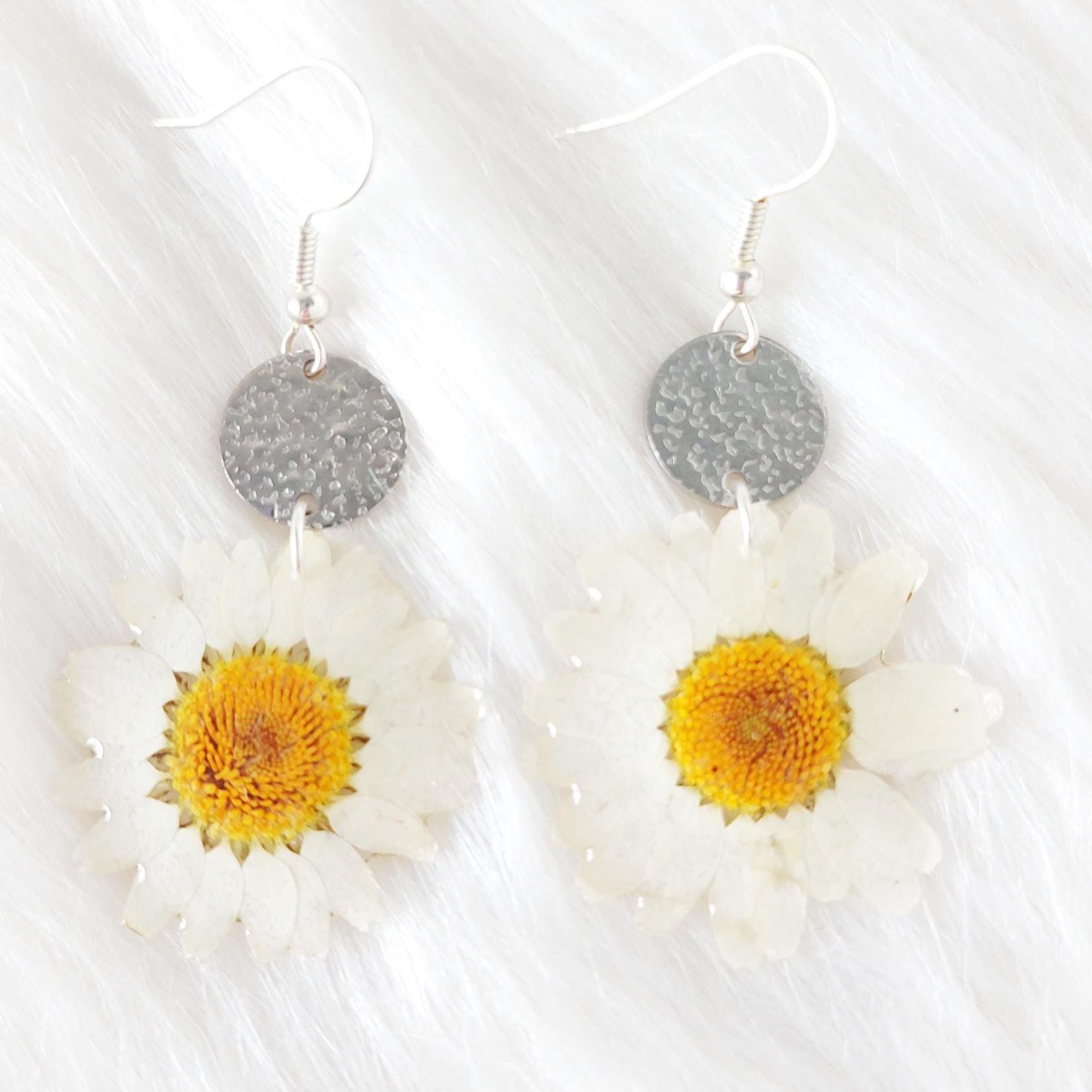 Pendientes Margaritas Naturales