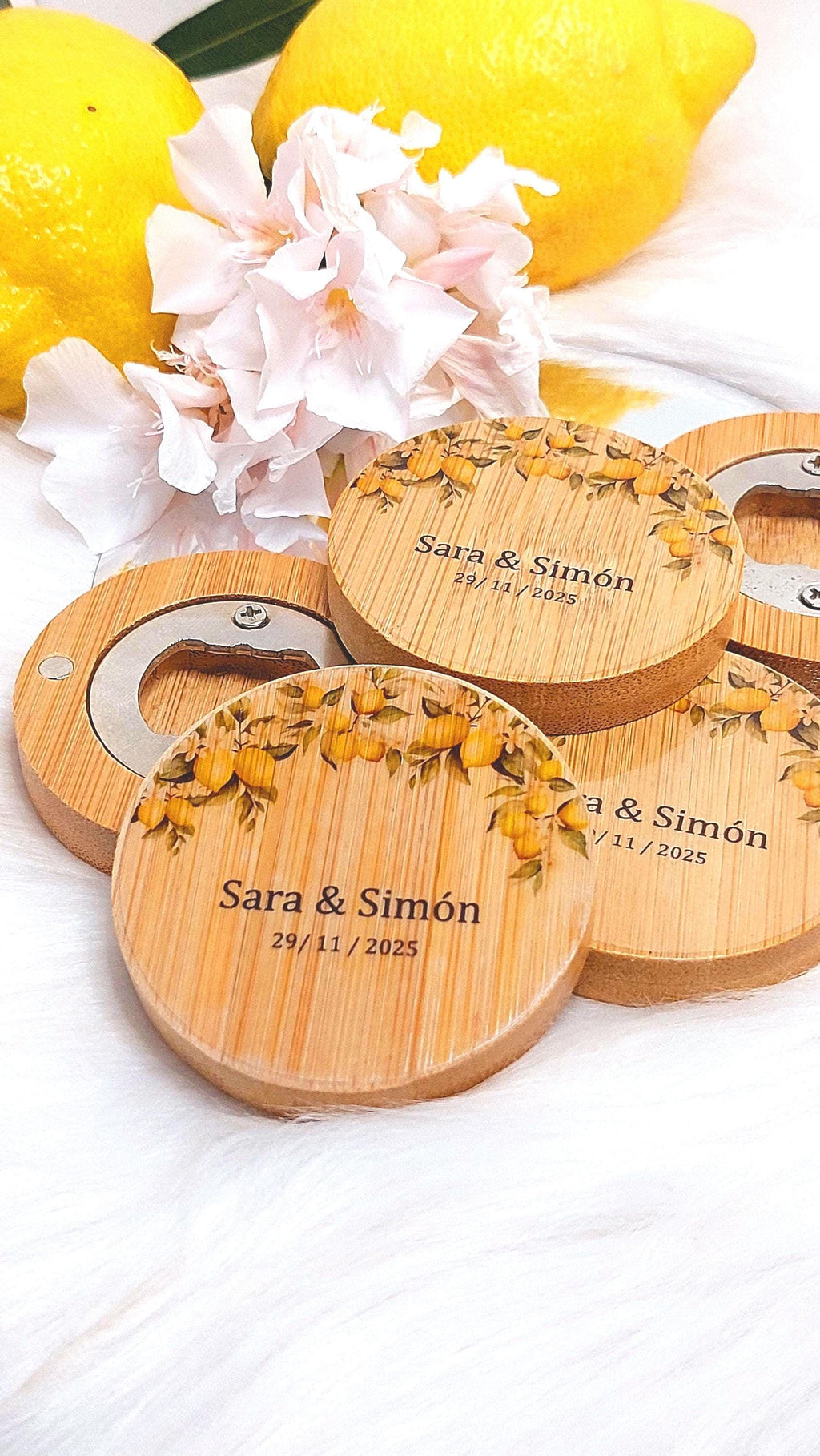 Abridor de Madera personalizado con imán