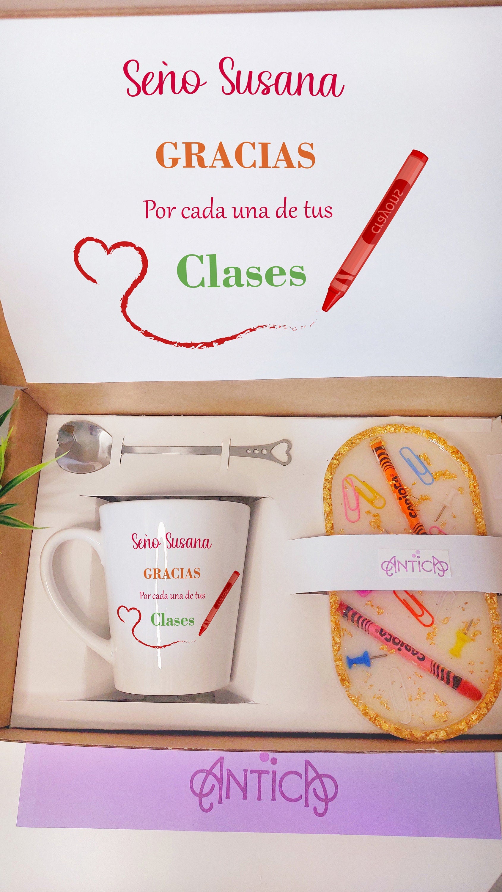Set regalo personalizado Profesora
