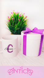 Taza personalizada con nombre y frase