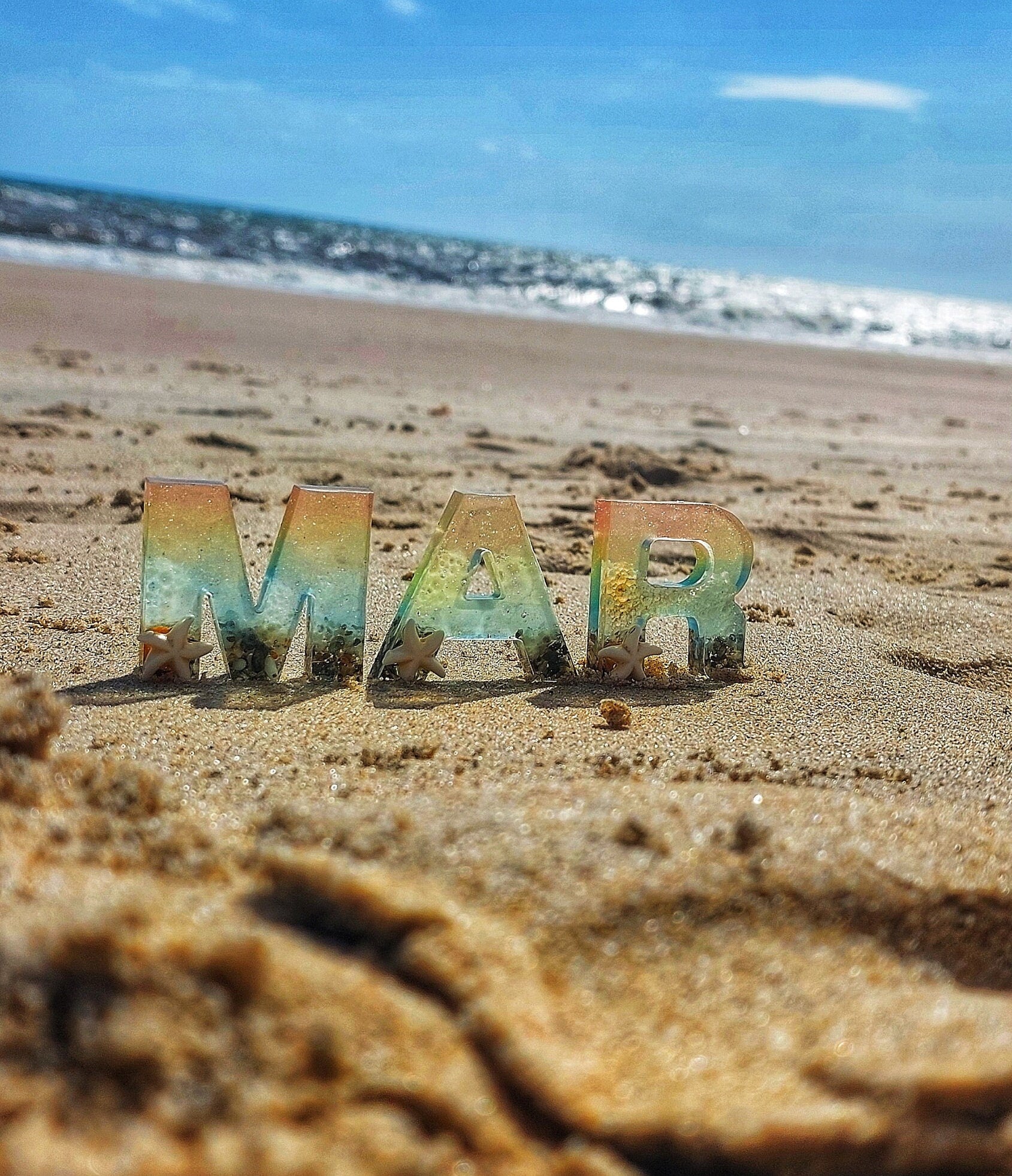 Llavero Inicial Mar Personalizado