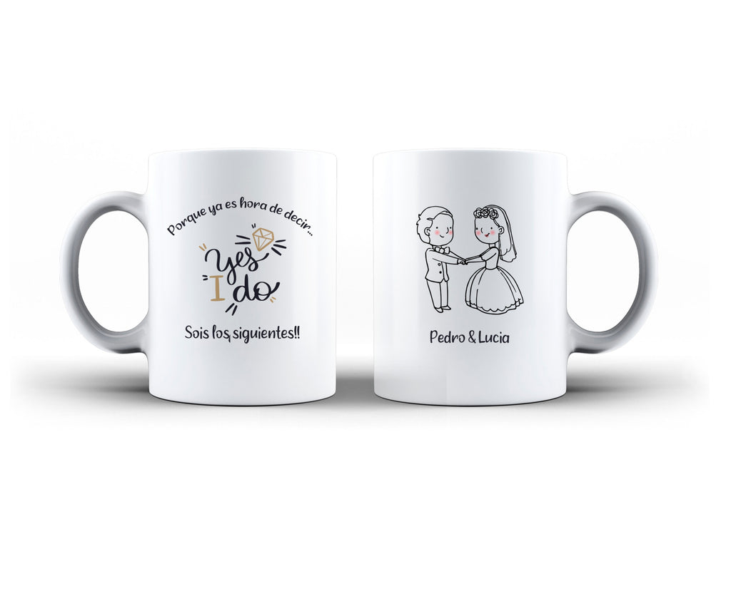 Taza regalo para los siguientes en casarse