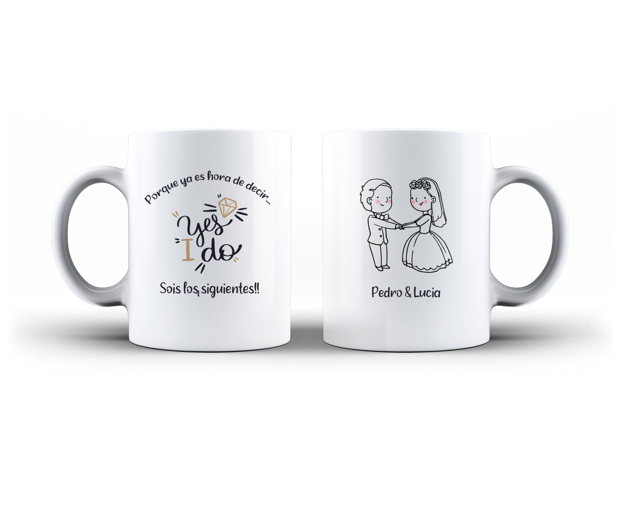 Taza regalo para los siguientes en casarse