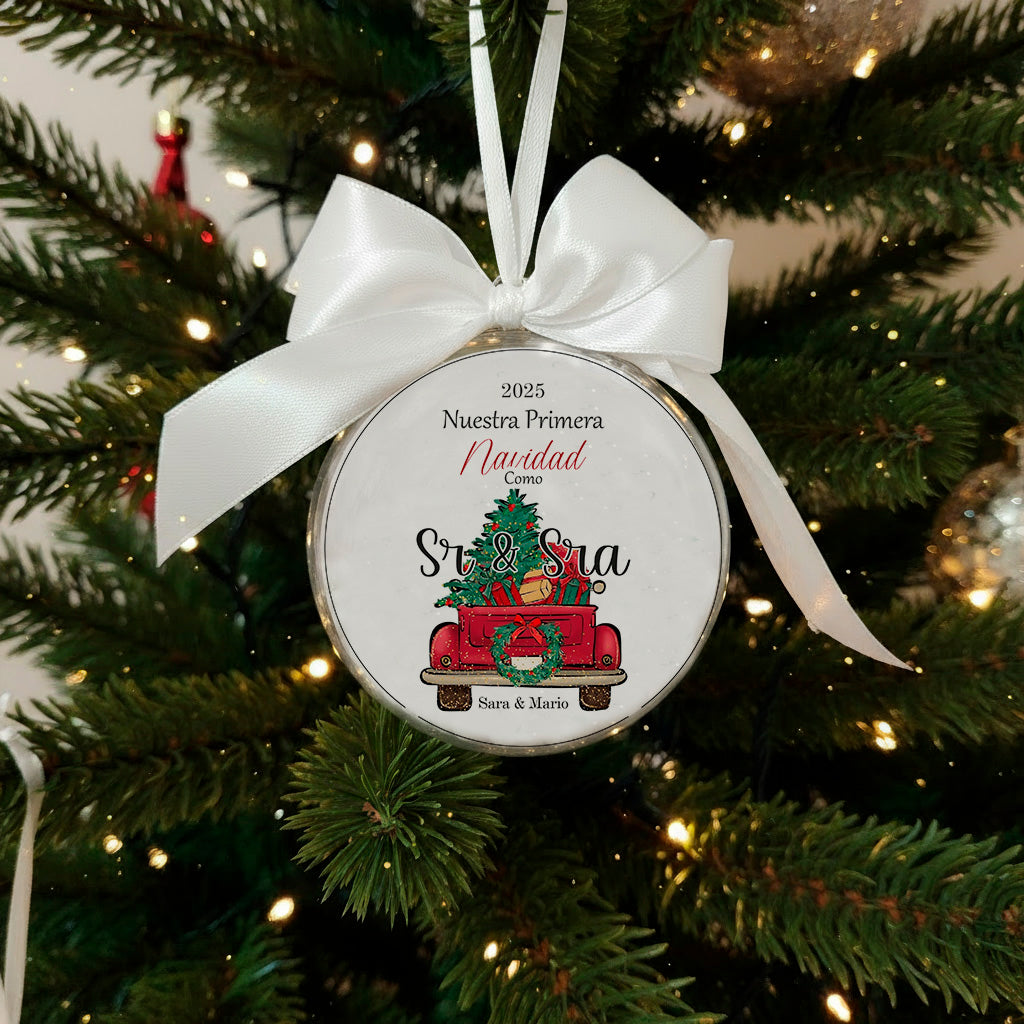 Adorno “Nuestra Primera Navidad Casados”