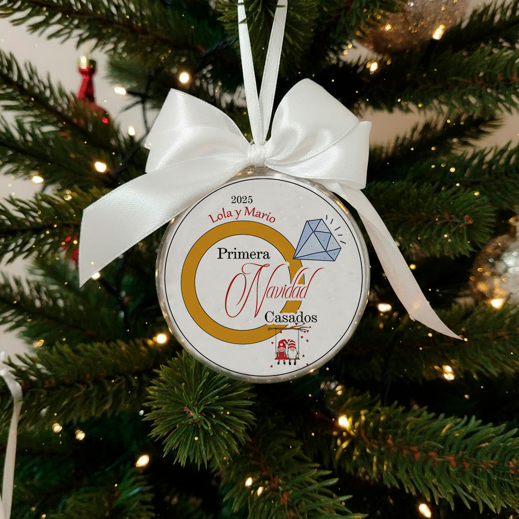 Adorno “Nuestra Primera Navidad Casados”