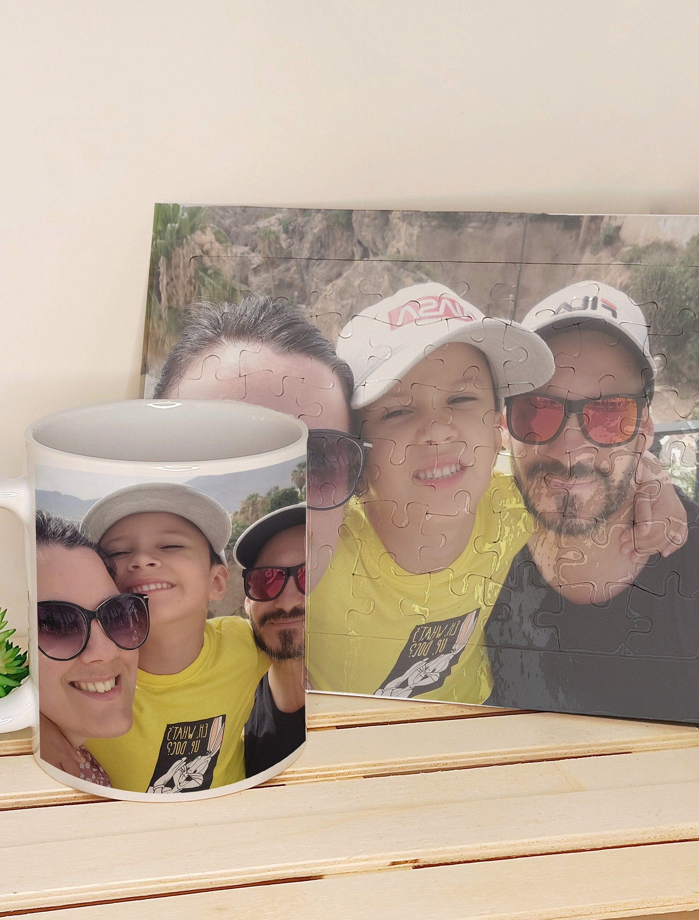 Taza de cerámica + Puzzle con Fotografía