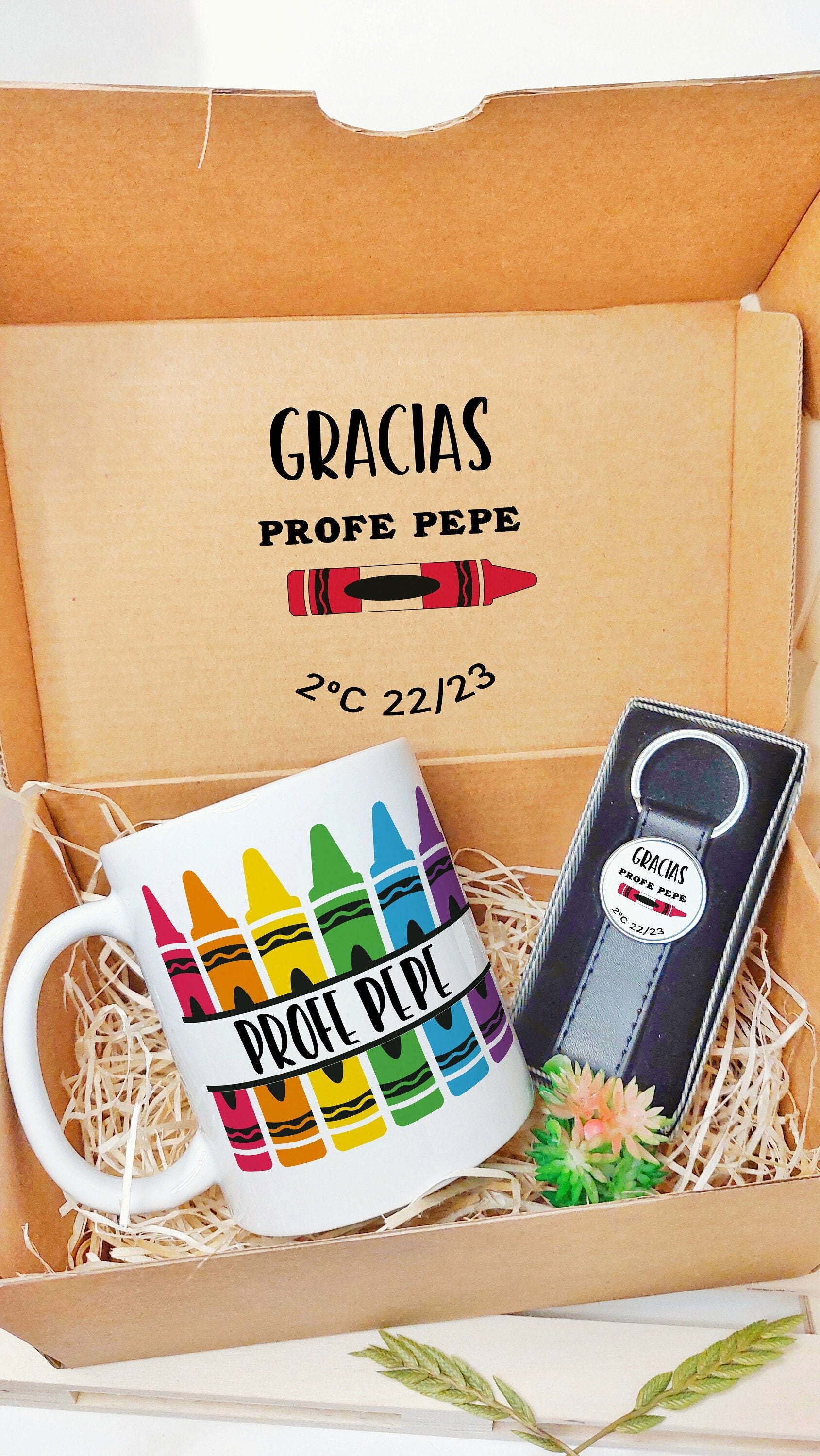 Taza + Llavero personalizado para hombre