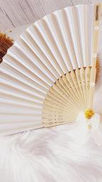 Abanico de boda personalizado