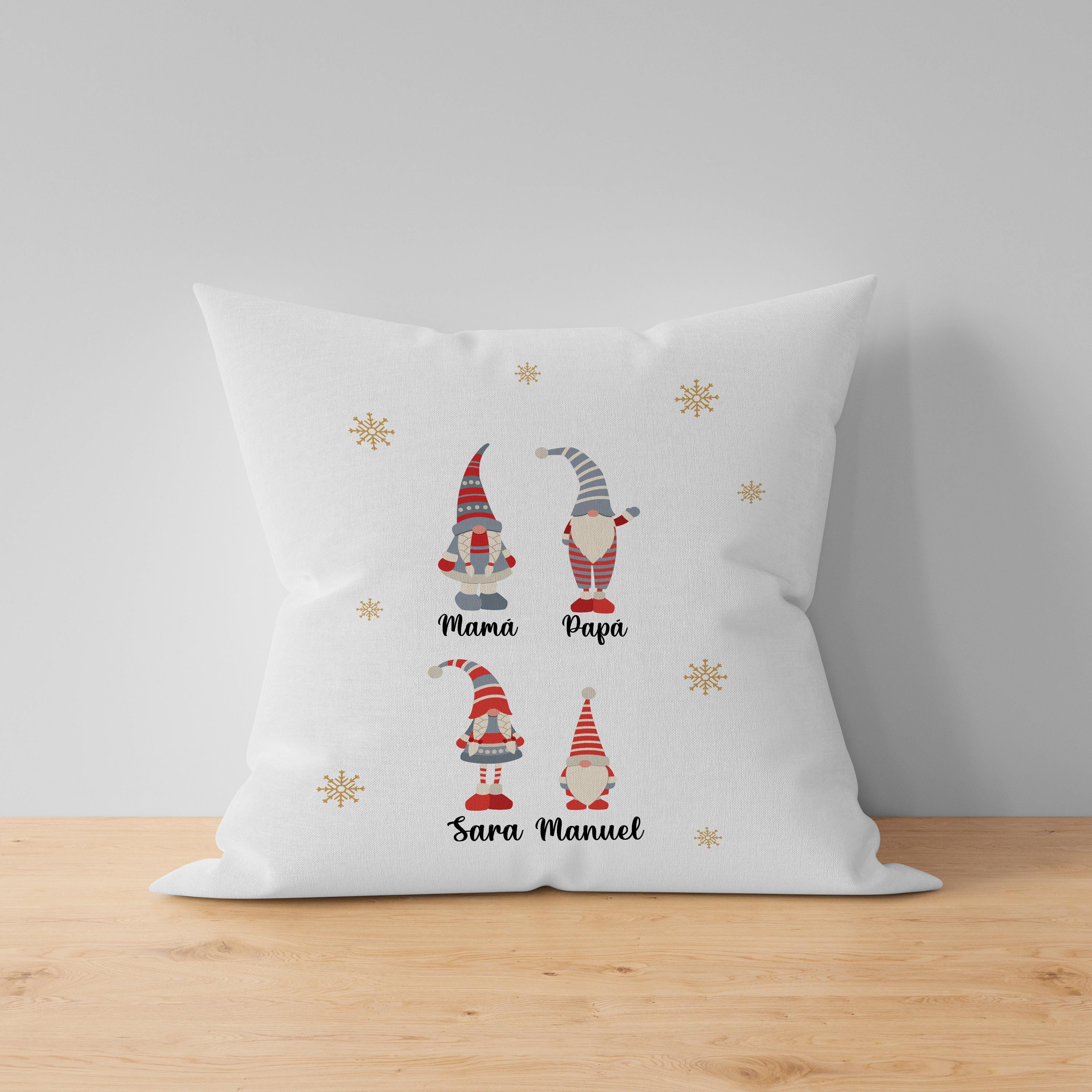 cojín personalizado navideño