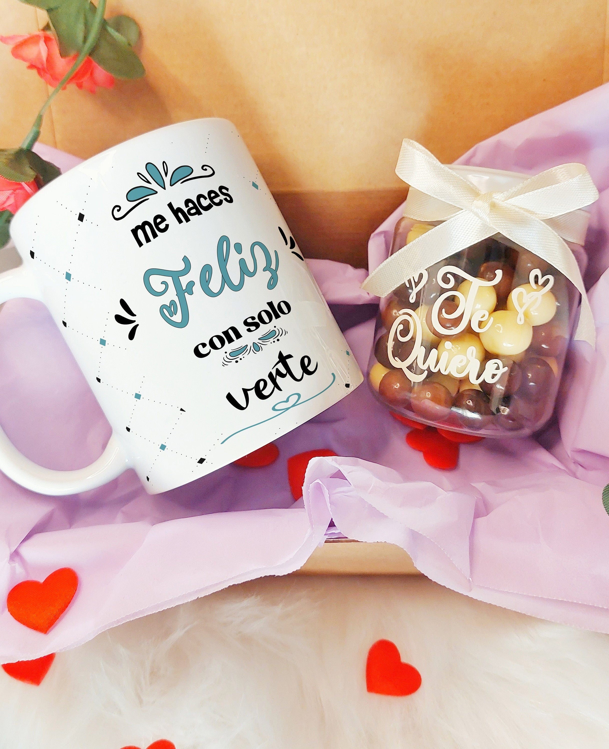 Taza Personalizada + chocolates