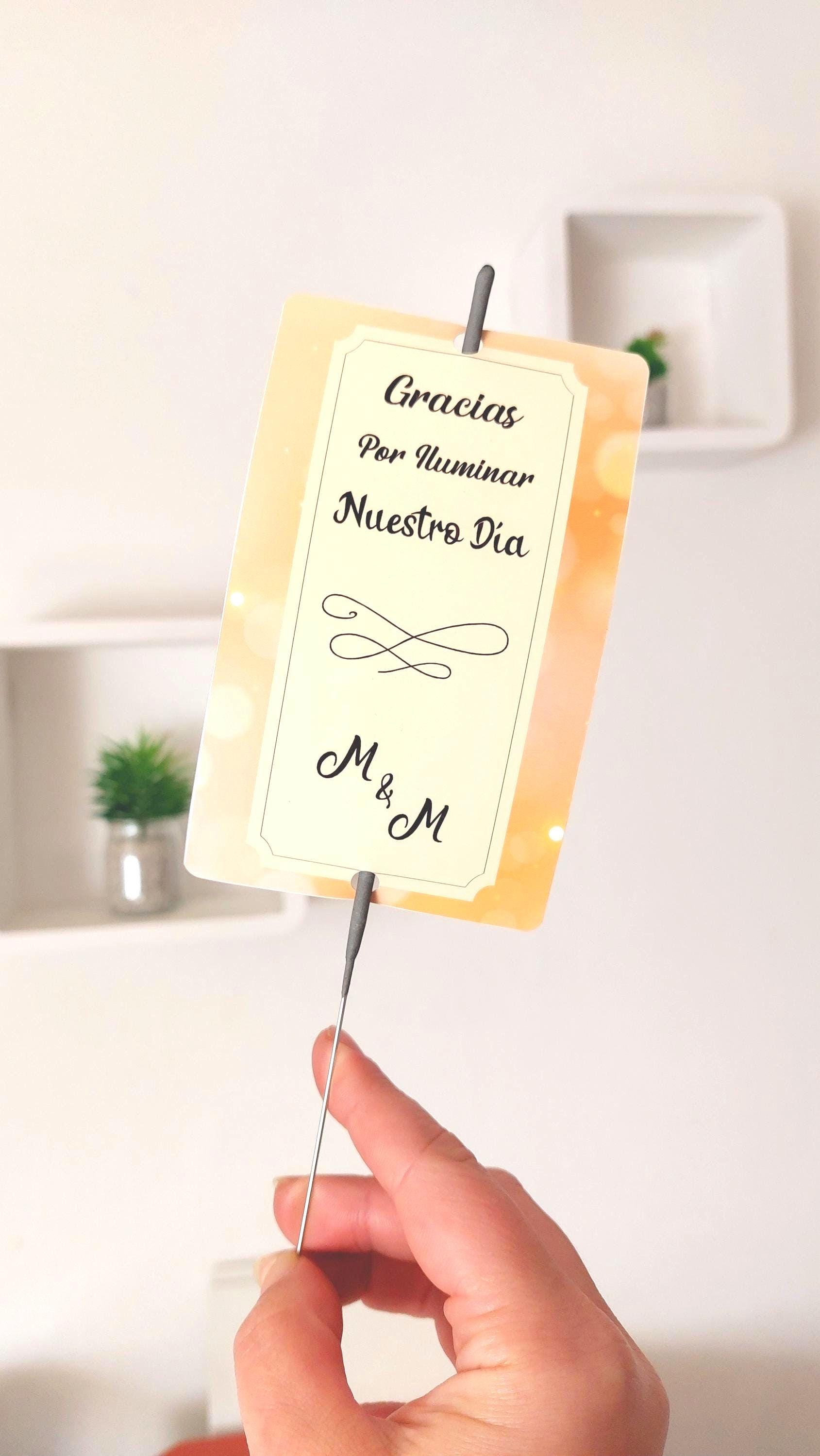 Bengala personalizada de boda
