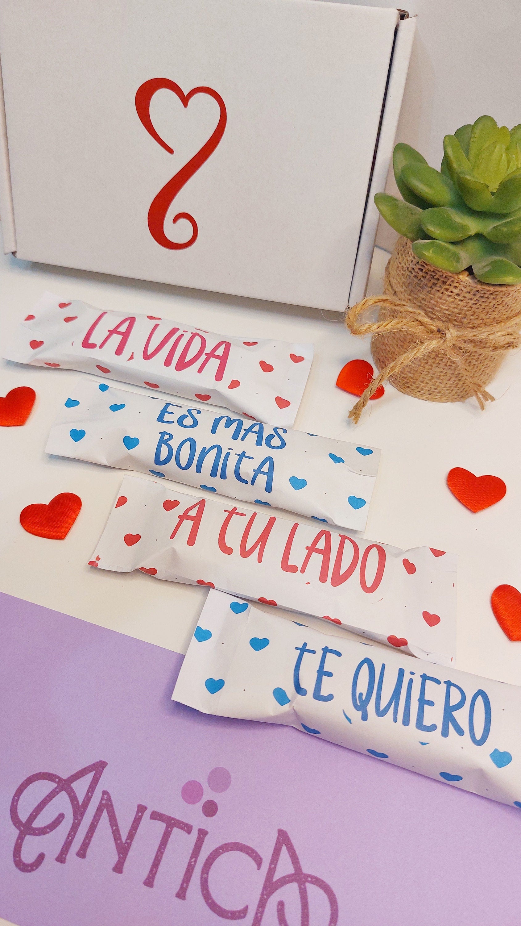 Caja Chocolatinas con Frase