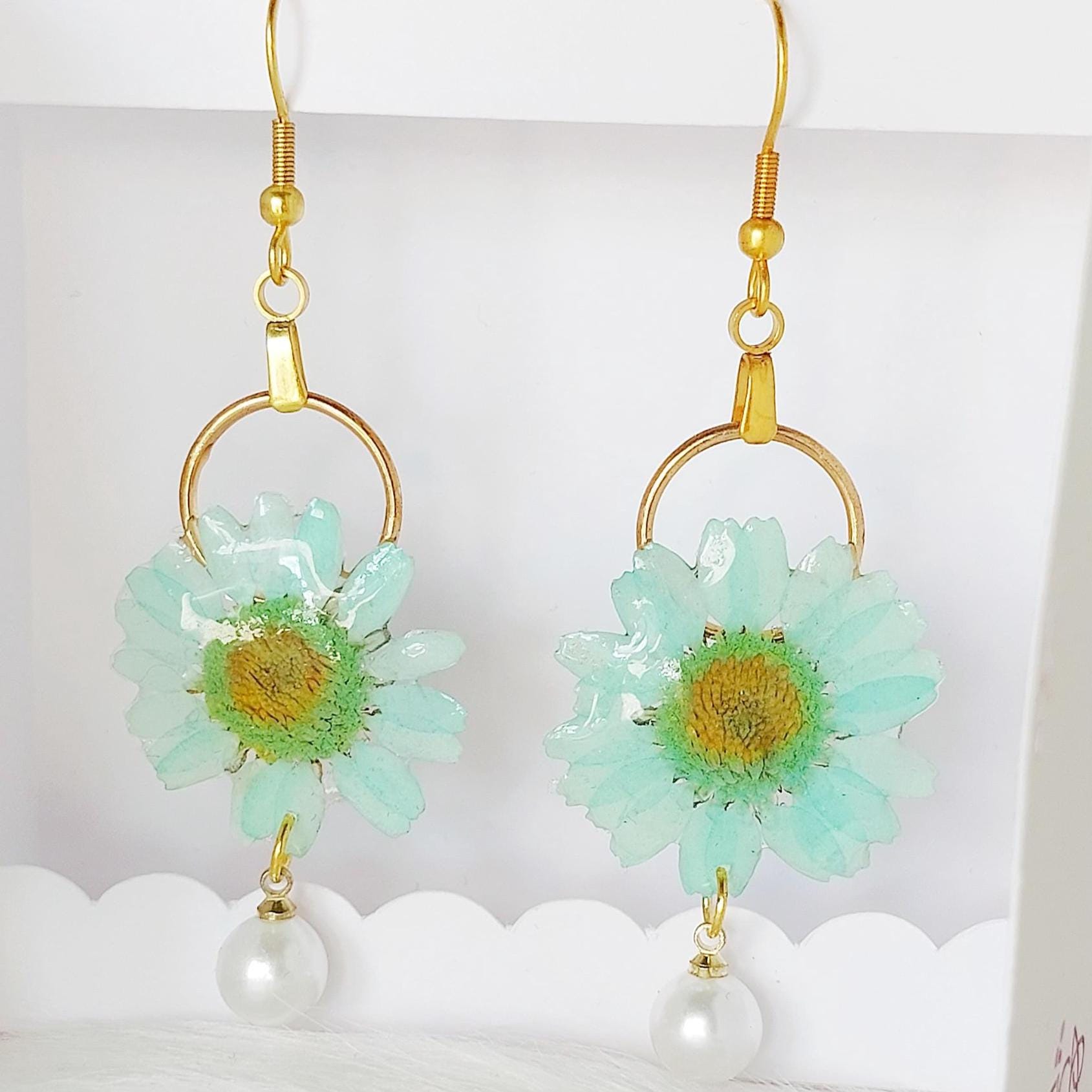 Pendientes Margaritas Naturales