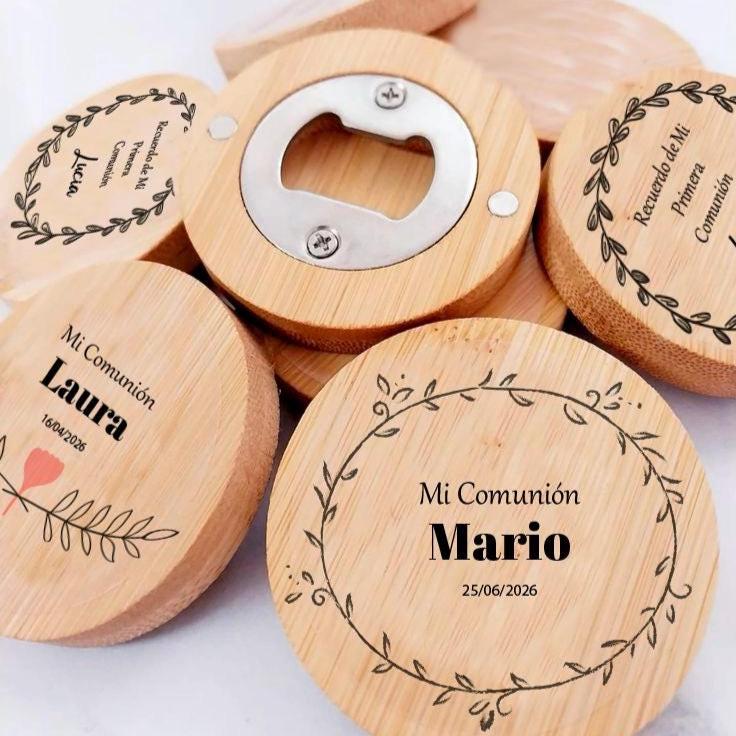 Abridores de madera personalizados magnéticos