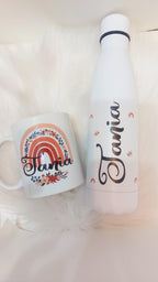 Tazas de arcoíris personalizada