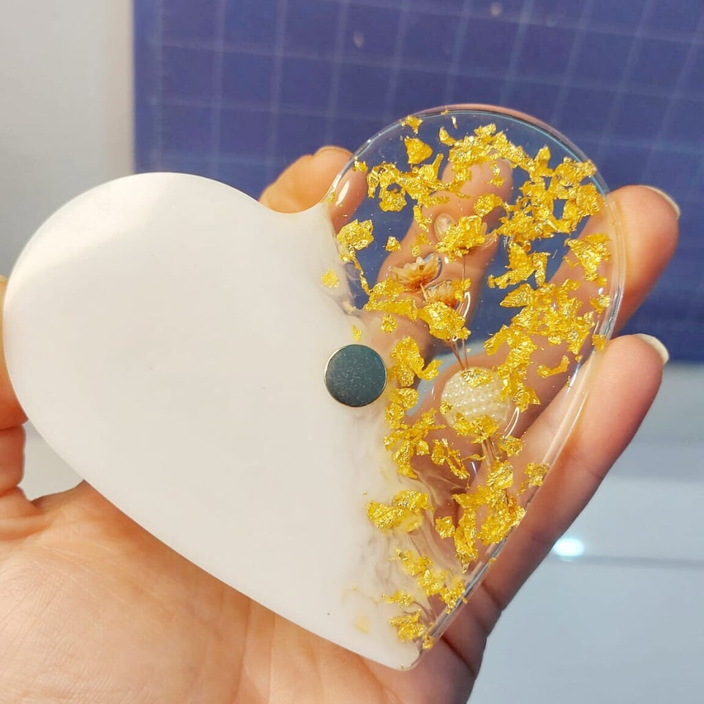 Recuerdo de boda personalizado en forma de corazón