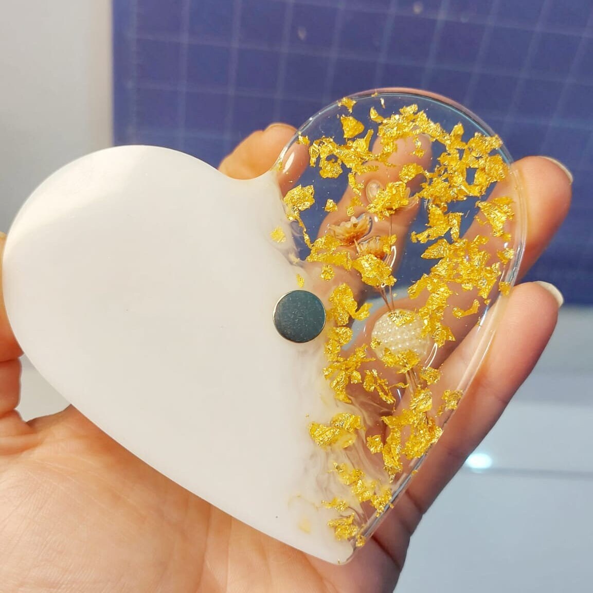 Recuerdo de boda personalizado en forma de corazón