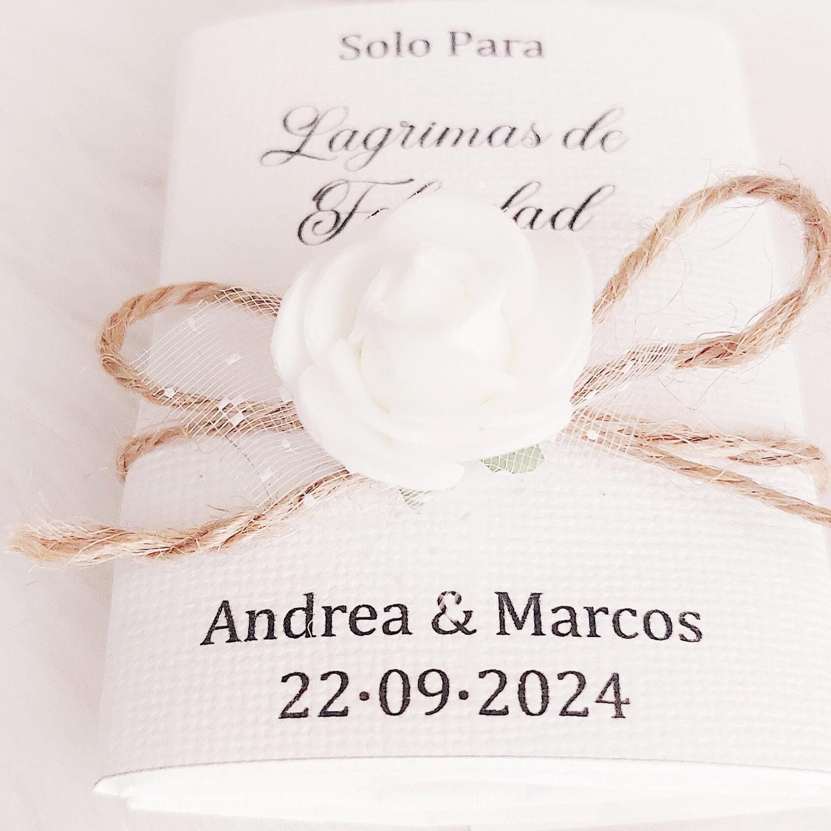 Pañuelos “Lágrimas de Felicidad” personalizados