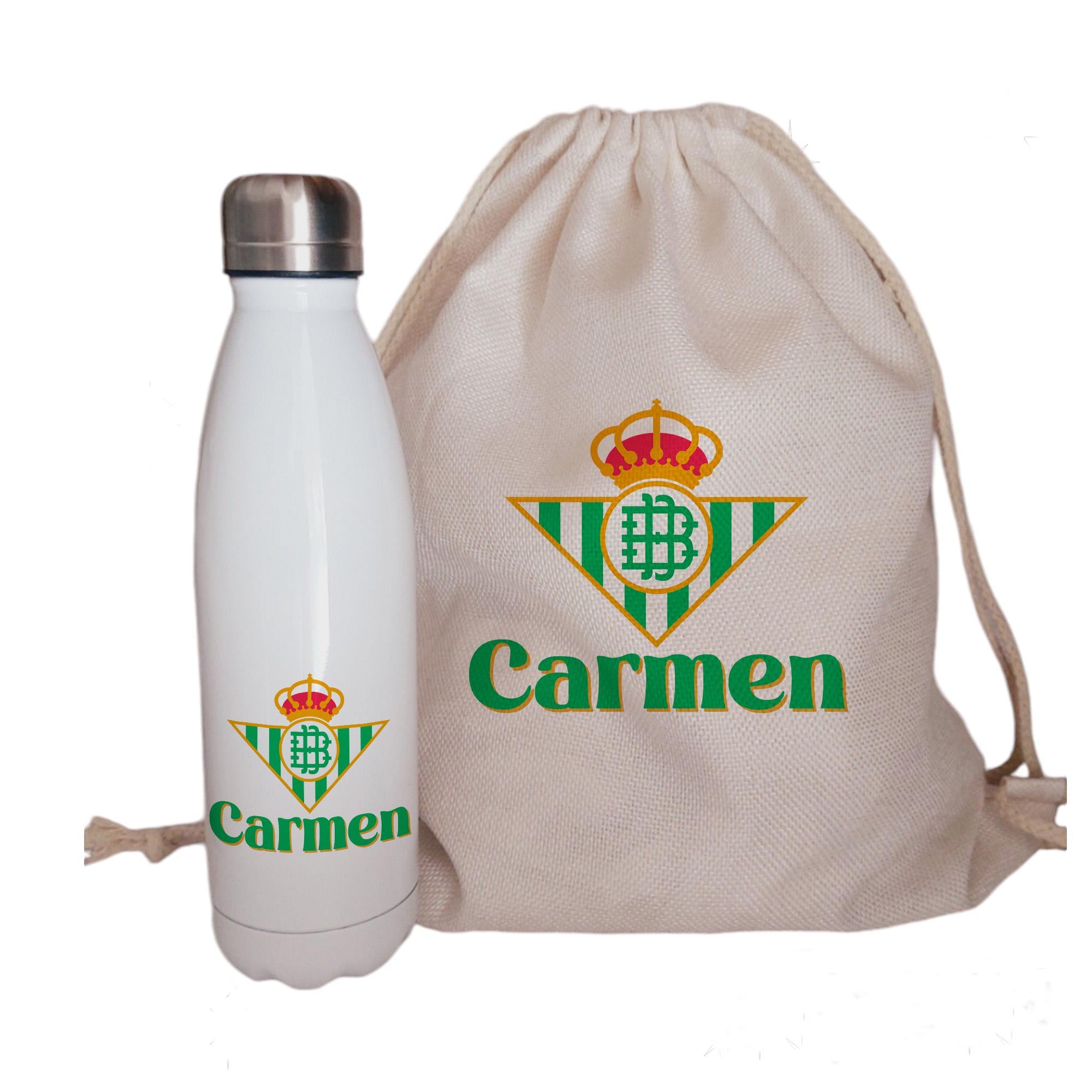 Mochila y Botella personalizadas