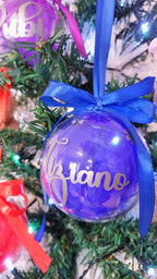 Bola navideña personalizada con nombre