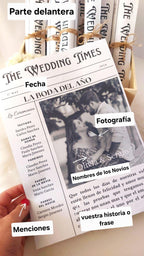 Periódico de Boda Personalizado