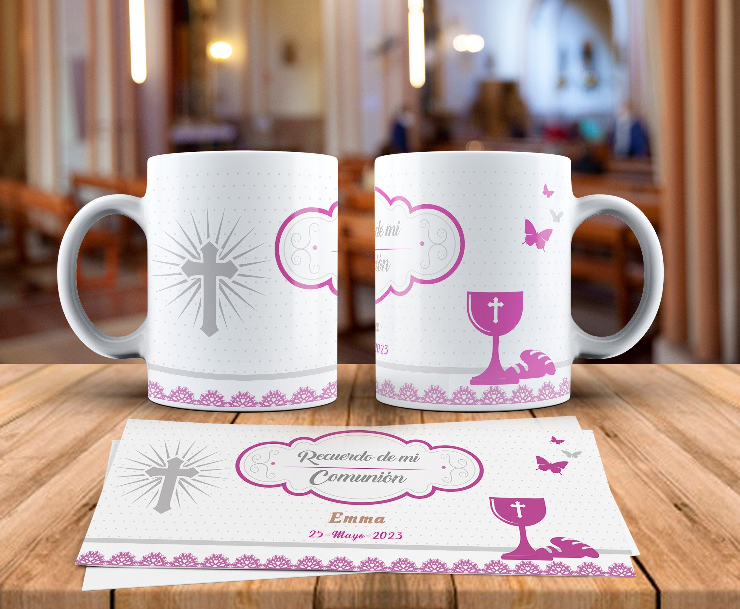 Taza Personalizada de comunión Niña