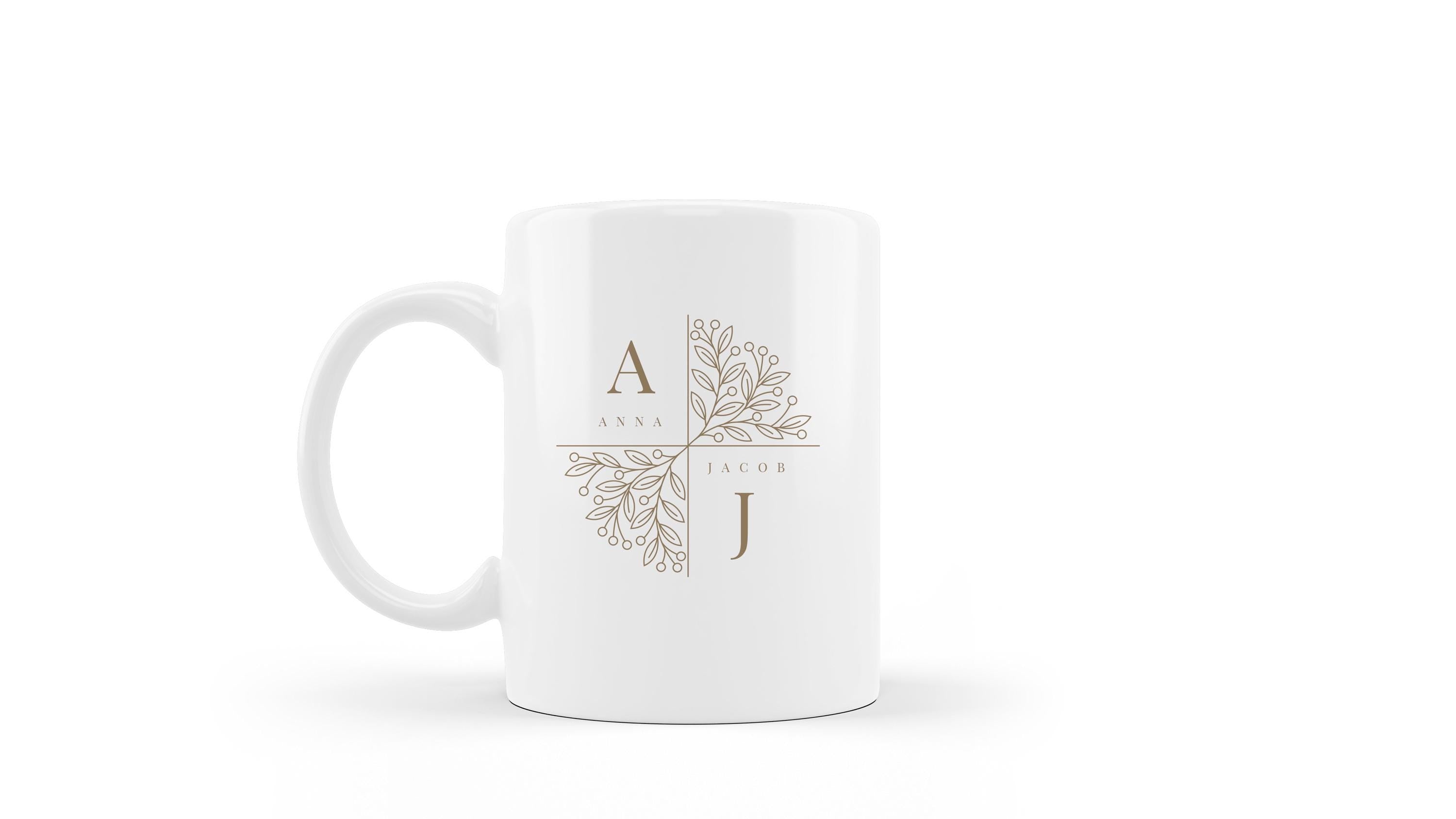 Taza recuerdo de boda