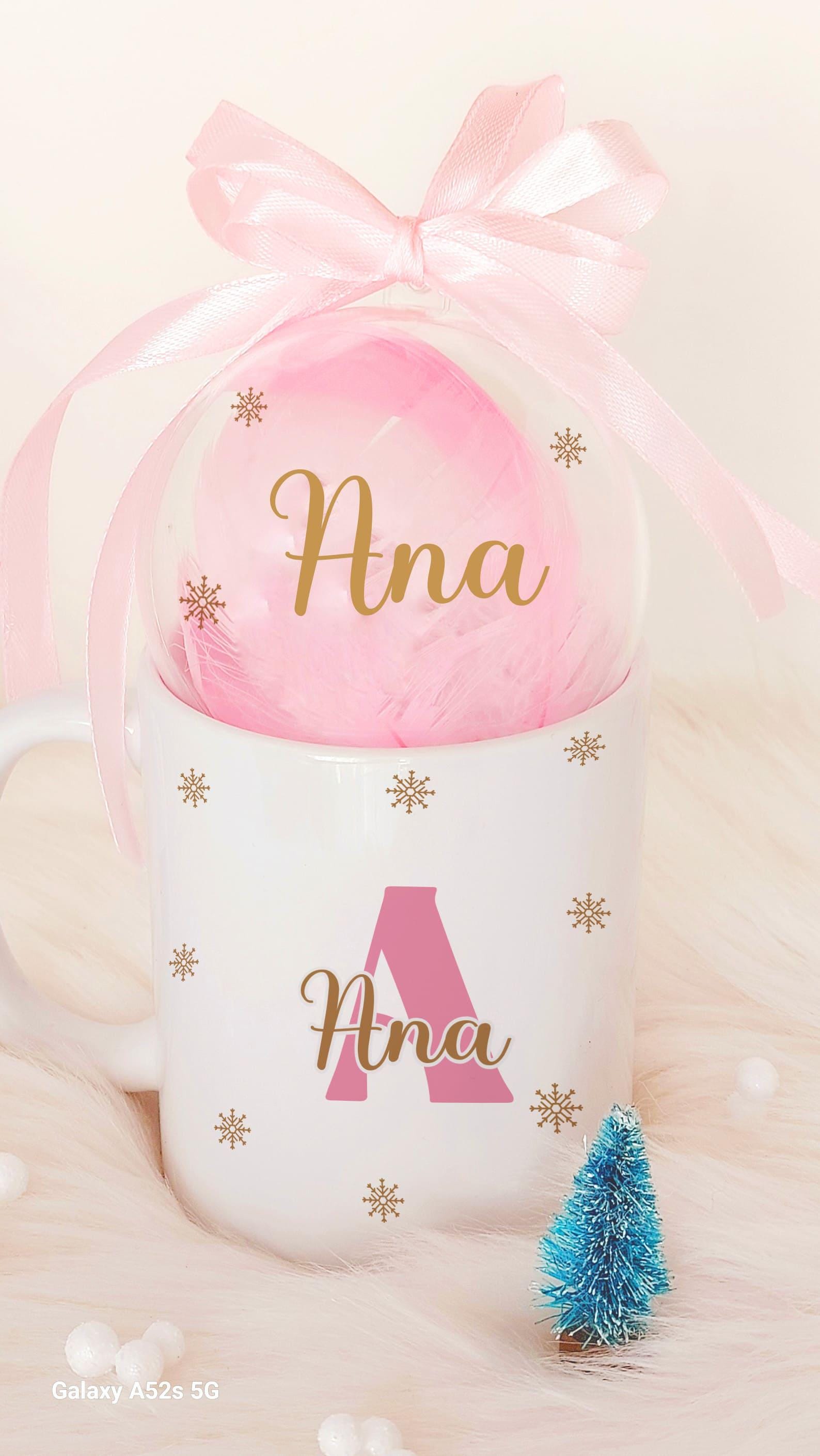 Set Taza y Bola Navideña personalizado