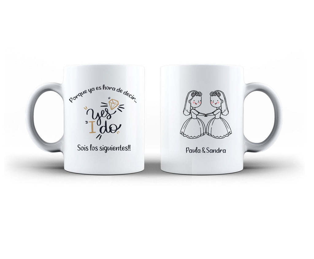 Taza regalo para los siguientes en casarse