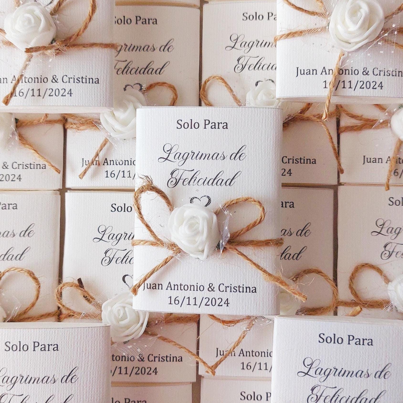 Pañuelos “Lágrimas de Felicidad” personalizados