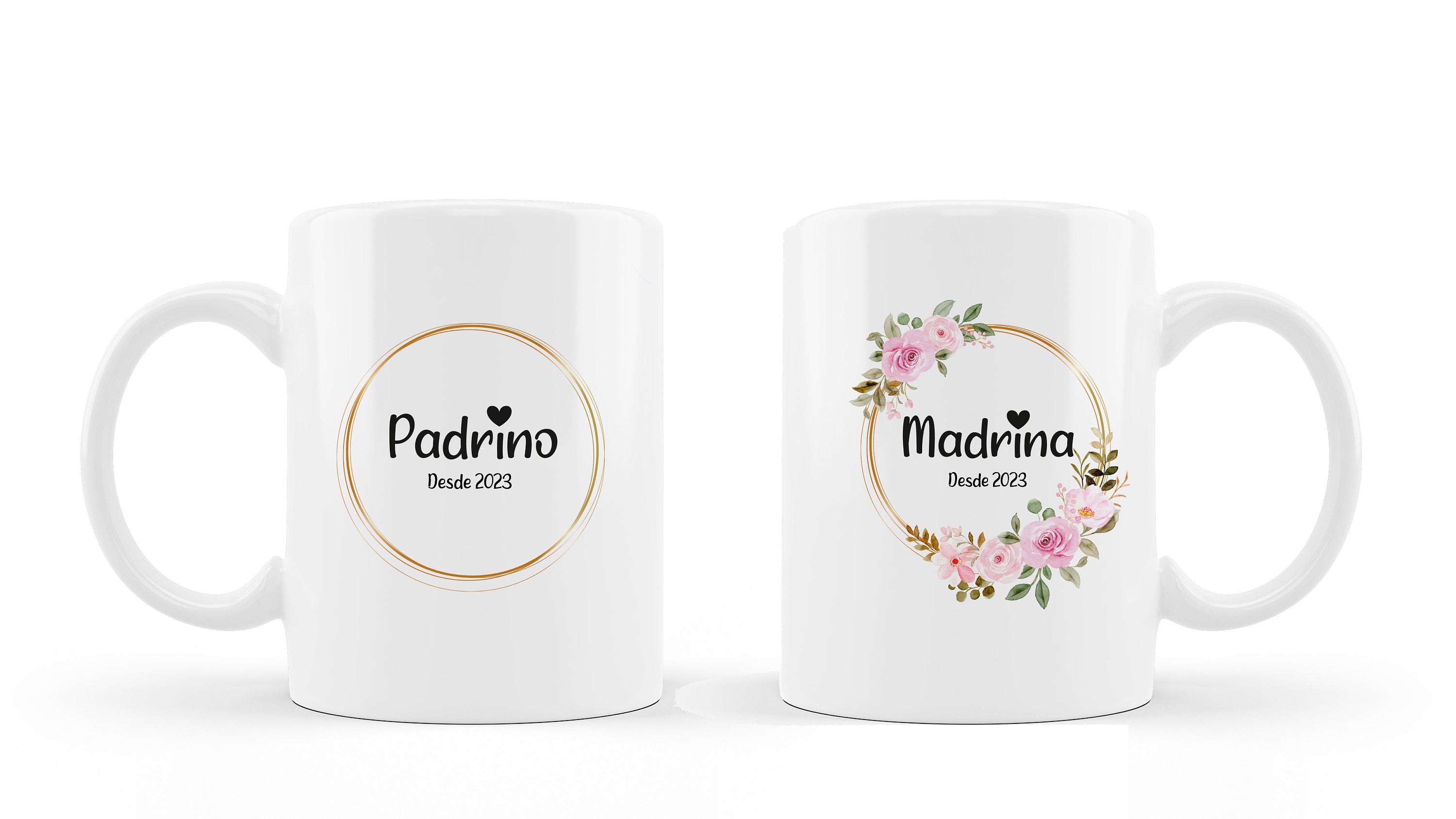 Pack de Tazas Personalizadas para Padrinos
