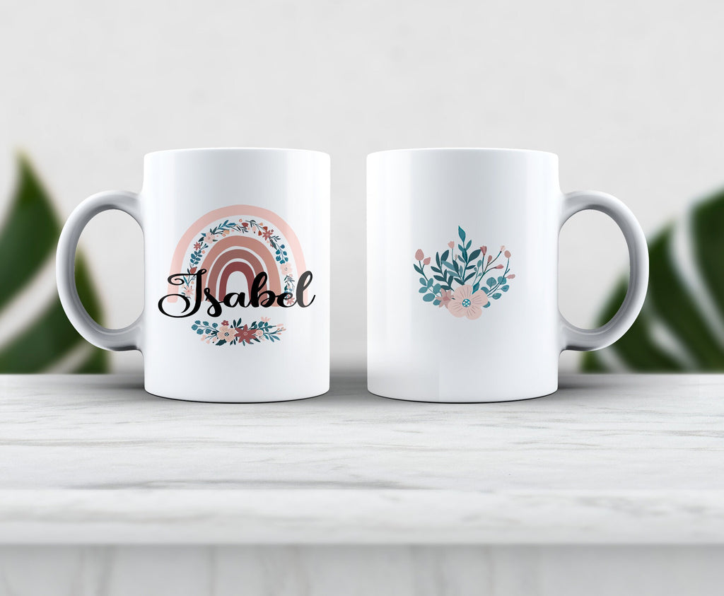 Tazas de arcoíris personalizada
