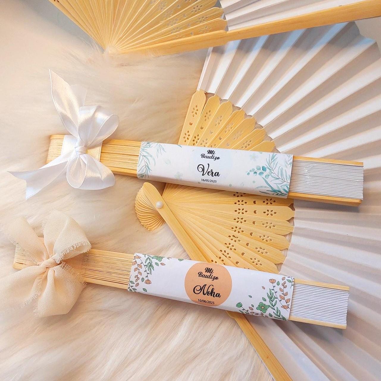 Abanico con lazo personalizado