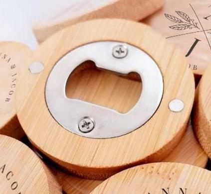 Abridores de madera personalizados magnéticos