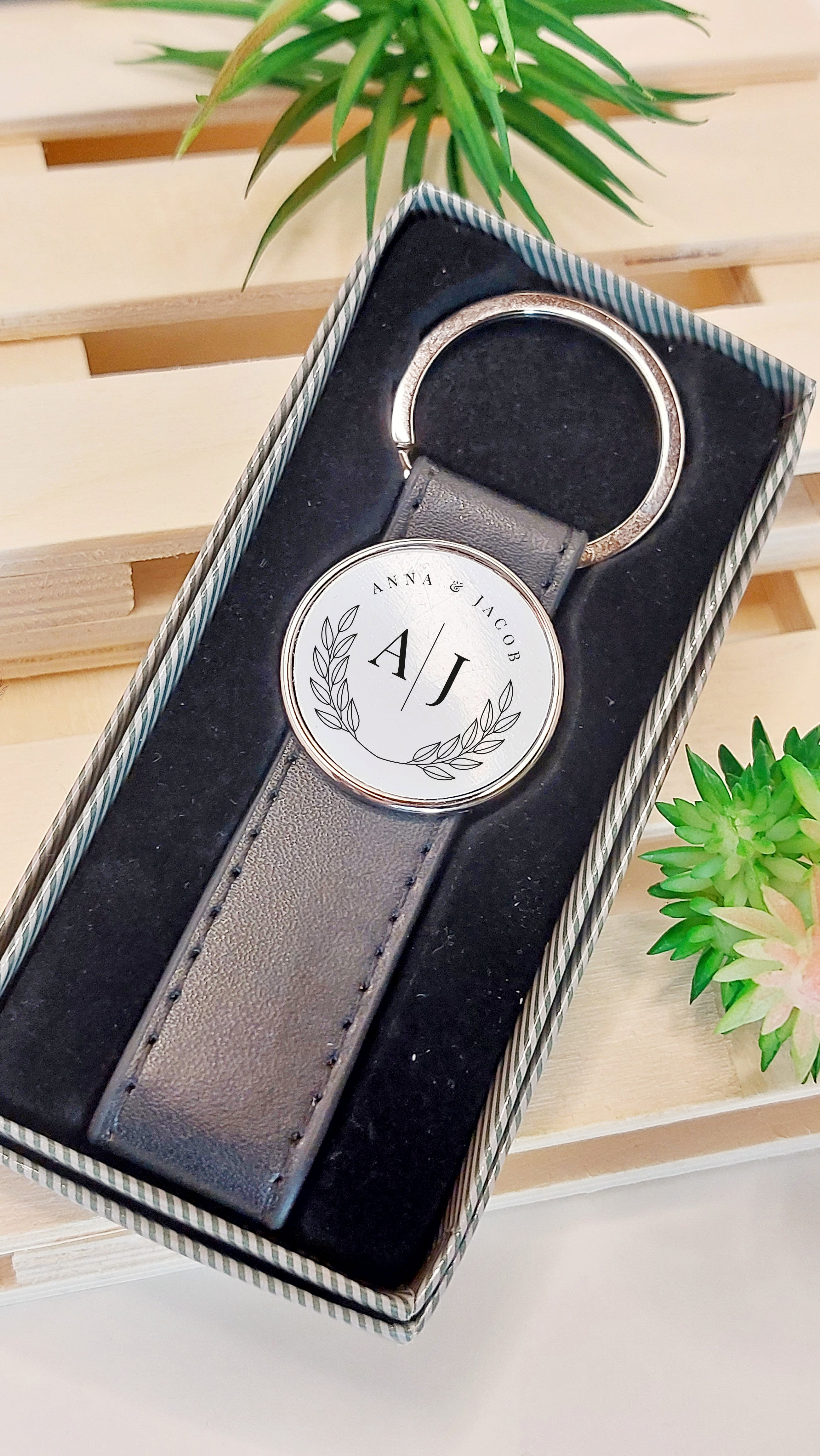 llavero eco cuero para hombre 