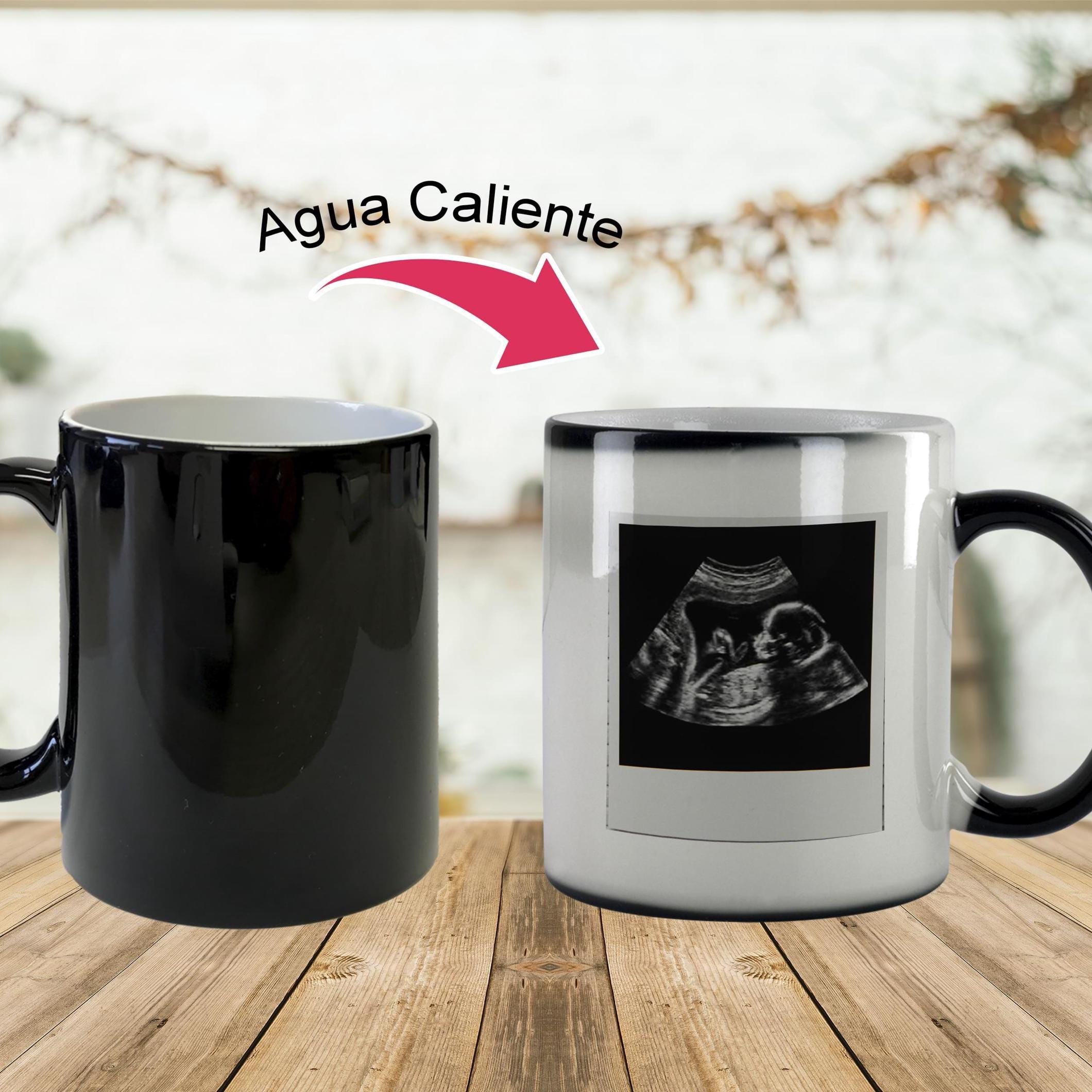 taza mágica negra