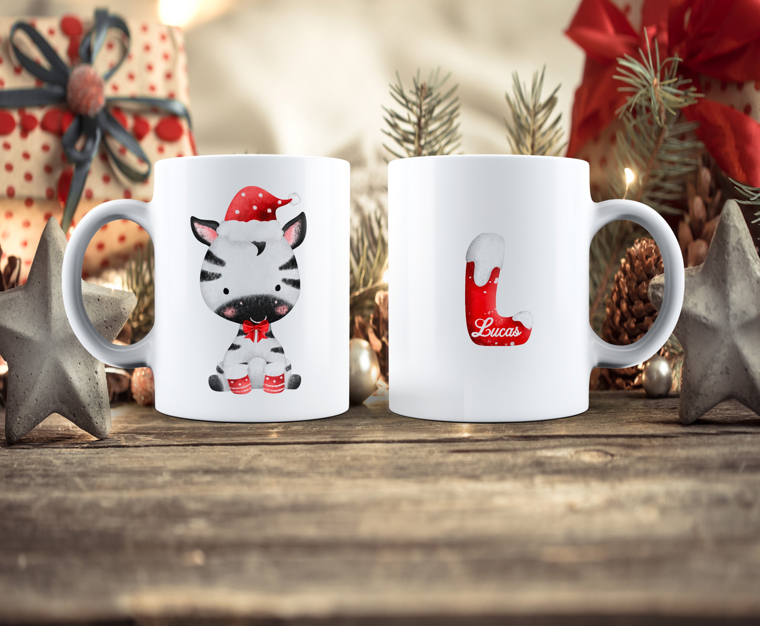 taza personalizada infantil animales tiernos